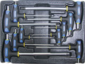 Набор Т-образных шестгранных ключей с пластиковой рукояткой 10пр. в ложементе в Ростове-на-Дону